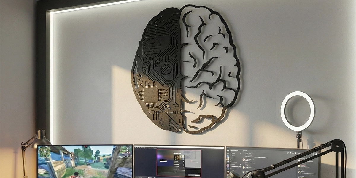 Gaming Setup Dekorasyonu | Geleceği Duvarınıza Asın: Fütüristik Dekorasyon Kodları | Metla